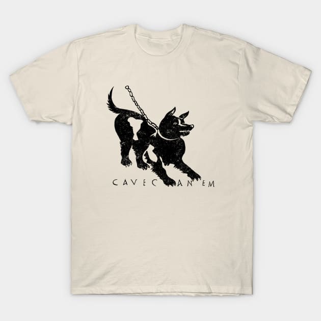 Cave Canem "Beware the Dog" T-Shirt by JonathanDodd_Draws